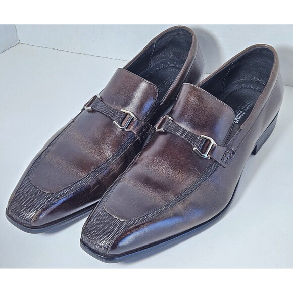 Stacy Adams Loafer Dress Shoes Mens 12W  Brown Leather main image 6